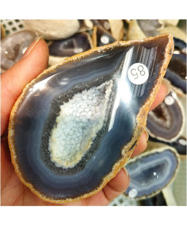 Natural Original Raw Agate Crystal Geode Cutting Hole Feng Shui DecorEnergy Stone Specimen Craft Collectibles Decoration Stone Collection (Size : 150-200g a Piece) - Buy Online on SooperMarket.com
