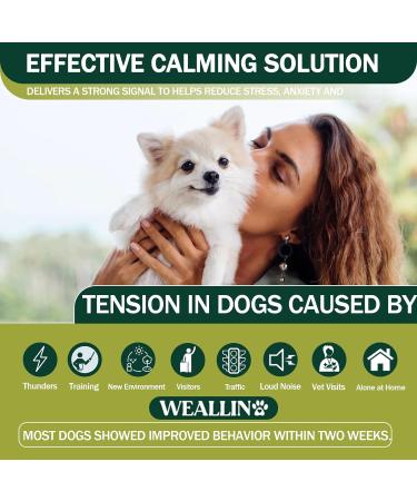 WEALLIN Calming Diffuser for Dogs Anxiety Relief 3-in-1 Dog Calming Plug In with 1 Diffuser +2 Refill 48ml Vial for 60-Day Use Calming Dog and Anxiety Relief Dog 1 diffuser 2 refills - Buy Online on SooperMarket.com