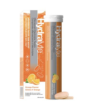 Hydralyte Effervescent Electrolytes Tablets - Orange 20 count Orange 20 count (Pack of 1)
