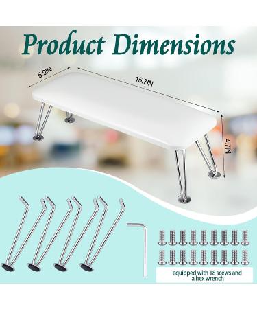 Professional Non-Slip Nail Arm Rest Cushion - White Microfiber Leather - Buy Online on SooperMarket.com