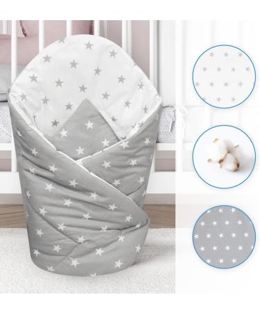 Baby Swaddle Wrap Blanket - Newborn Cotton Swaddling Sleeping Bag 0-3 Months | Big Stars Design - Buy Online on SooperMarket.com