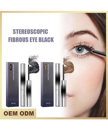 Kaluofan 2PCS 3d Curling Iron Mascara Curling Iron Mascara Long-lasting Curling Effect Easy to Clean Easy to Carry(C) Black brown - Buy Online on SooperMarket.com