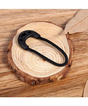 Zipper Pulls Cord 10pcs - Black EDC Lariat Rope for Outdoor Travel & Backpack Accessories - Buy Online on SooperMarket.com