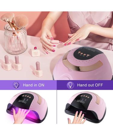 268W UV LED Nail Dryer for Gel Polish | 57 Dual Light Beads, 4 Timer Settings, Auto Sensor - Buy Online on SooperMarket.com