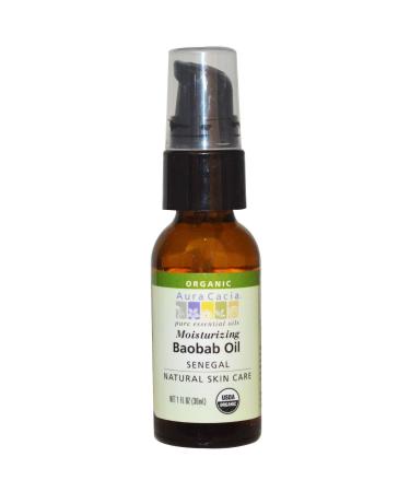 Aura Cacia Organic Baobab Oil Skin Care Oil 1 fl oz (30 ml)