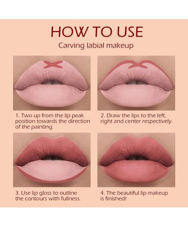 KIMIEYE 6Pcs Lip Liner + Matte Liquid Lipstick Set - Long Lasting, Waterproof, High Pigmented Makeup Gift Set for Women - Buy Online on SooperMarket.com