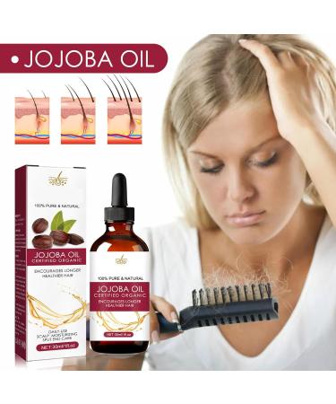 Hair Growth Oil | Jojoba & Wild Oil - Natural Anti-Frizz Density Boost for Men & Women - 30 ml | Aznever - Buy Online on SooperMarket.com