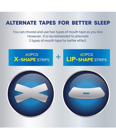 120 PCs Advanced Mouth Tape for Snoring and Better Sleep by DABIDA - 2 Types - Buy Online on SooperMarket.com