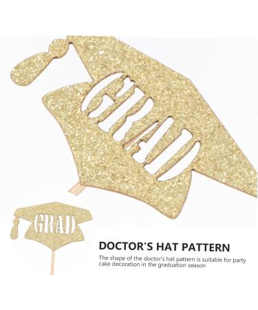Warmhm 13pcs Graduation Season Cake Insert Dessert Toppers Cardstock Topper 2021 Graduation Party Decorations Graduation Cupcake Picks Graduate Toothpick Glitter Paper Card Stock - Buy Online on SooperMarket.com
