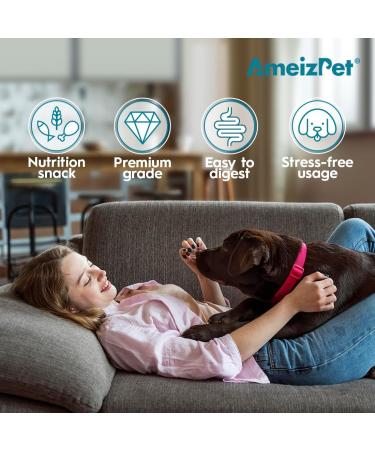 AmeizPet Anal Gland Treatment Soft Dog Chews - 120 Healthy Digestive Fiber Treats - Buy Online on SooperMarket.com