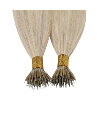 Youngsee Nano Ring Extensions | Real Hair Ash Blonde 35cm | Remy Hair 50g #18/613 | Quality Nano Hair Extensions - Buy Online on SooperMarket.com