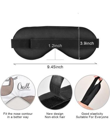 Unisex Haskirky Light Blocking Eye Mask for Deep Sleep | Adjustable & Breathable for Travel, Meditation, and Office Use - Buy Online on SooperMarket.com
