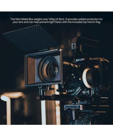 Tiltaing Mini Matte Box - Lightweight Filter Support with Top Flag for DSLR and Cine-Style Cameras | MB-T15 - Buy Online on SooperMarket.com