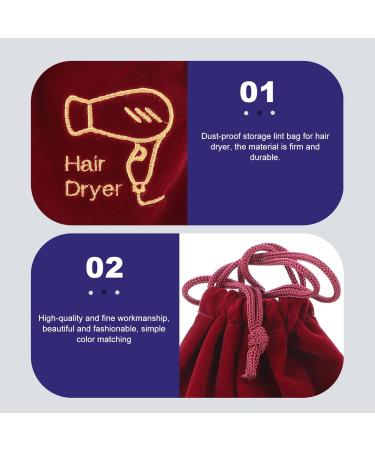 KALLORY 4 Pcs Storage Bag Makeup Travel Bag Drawstring Pouch Drawstring Bag Lining Hair Dryer Supplies - Buy Online on SooperMarket.com