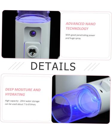 HAPINARY Nanometer Sprayer Facial Water Sprayer Handheld Facial Mister Facial Sprayer Mini Face Mister White - Buy Online on SooperMarket.com