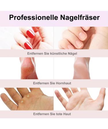 Buy Coslus Wireless Portable Nail Miller - 11 in 1 Professional Manicure & Pedicure Set for Gel & Acrylic Nails - Light Gold Finish - International Shipping Available - Buy Online on SooperMarket.com
