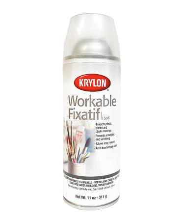 Krylon Fixative Aerosol Spray Provides Lasting Protection for Pencil, Pastel and Chalk Drawings But Can Be Erased to Rework Your Art (Pkg/2)