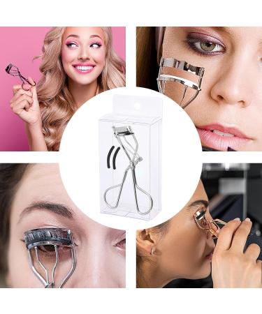 Teksome Eyelash Curler | Handheld Eye Lash Curler | Padded Handle Curler Just Dramatically Curled Eyelashes for Lash Lift in Seconds for Long Lasting Chrome-pvc Box - Buy Online on SooperMarket.com