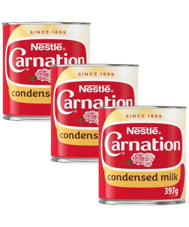 Sweetened Condensed Milk Tin 397g - Bundle Containing Nestle Carnation (3 Pack)