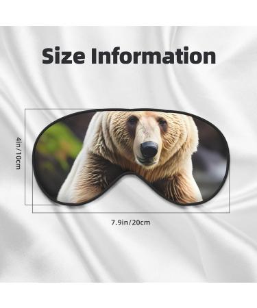 Buy SSIMOO White & Brown Bear Soft Sleep Eye Mask | Breathable Eye Patch for Travel & Relaxation | Perfect Gift - Buy Online on SooperMarket.com