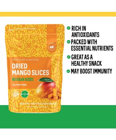 Organic African Dried Mango Slices - Unsweetened, Non-GMO, 16 oz - Buy Online on SooperMarket.com
