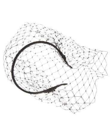 IMIKEYA Mesh Headband Bride Headband Mesh Veil Hair Band Bride Hair Band with Veil Headwear for Women Mesh Hair Band Womens Headband Wedding Party Veil Wedding Veil Scarf Woman Halloween