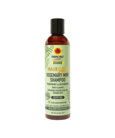 Tropic Isle Living Rosemary Mint Shampoo 8 oz - Gently Cleanses and Nourishes Hair from Root to Tip Free from Harmful Ingredients Cruelty-Free Suitable for All Hair Types Shampoo 8 Fl Oz (Pack of 1)