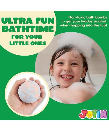 8 Pack Bubble Bath Bombs for Kids with Surprise Toy - Natural Essential Oil Fizzies Set - Kids Safe Christmas Gift - Buy Online on SooperMarket.com