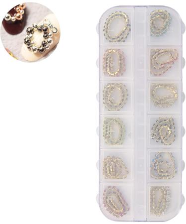 Nail Art Crystals Nail Rhinestones Nail Art Rhinestones Chain Metal Flatback Bling Manicure DIY Decor Nail Art Supplies Perfect for Nail Salon Multiple Choices(03) - Buy Online on SooperMarket.com
