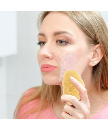 Baluue Natural Facial Sponge Round Cleansing Sponge Cosmetic Removal Sponge Portable Sponge for Facial Cleansing Exfoliating Makeup Removal - Buy Online on SooperMarket.com