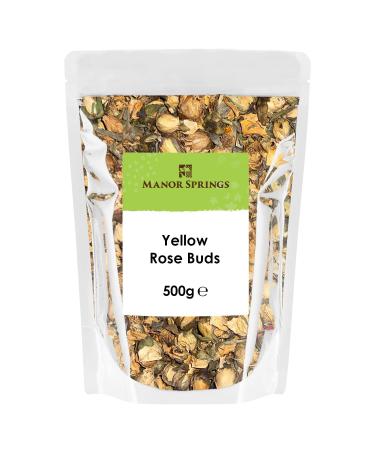 Dried Edible Yellow Rose Buds 500g by Manor Springs