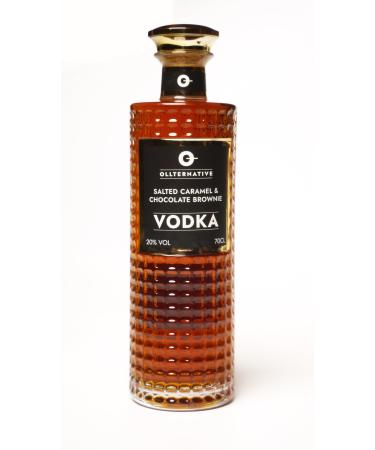 Sea Salt Caramel Chocolate Brownie Vodka - Smooth & chocolately vodka for Cocktails Mocktails Drink Mixes & Boozy Treats - 700 ml - 20%