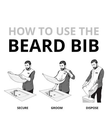 Beard King Beard Bib Apron for Men - Original Cape As Seen on Shark Tank - Hair Catcher for Shaving & Trimming - Grooming Gifts for Dad or Husband - White - Buy Online on SooperMarket.com
