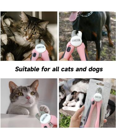 AMG Professional Pet Nail Clippers for Dogs & Cats with Protective Guard and Ergonomic Design - Includes Nail File - Ideal for Large & Small Pets - Buy Online on SooperMarket.com