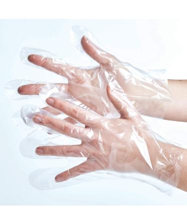 Spontex Essential Disposable Gloves - Latex-Free Transparent One Size 200 Pack | Versatile Multifuntional Gloves for All Needs - Buy Online on SooperMarket.com