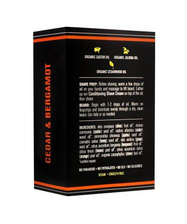 Barrel and Oak Organic Pre-Shave & Beard Oil | 2-in-1 Essential Oil for Men | Vegan Cedar & Bergamot | Nourishing Facial Hair Care - Buy Online on SooperMarket.com