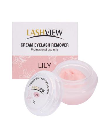 LASHVIEW Eyelash Extension Remover Cream, Special LILY Flavor Cream, Lash Extension Remover Cream Low Irritation Cream for Sensitive Skin,5g