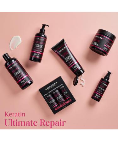 Kerargan Ultra Repairing Keratin Shampoo & Conditioner Duo - Strengthen & Smooth Damaged Hair - Sulfate-Free Non-GMO Silicone-Free - 2x16.9 Fl oz - Buy Online on SooperMarket.com