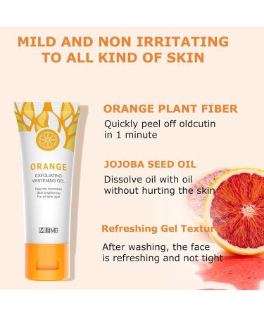 Face Exfoliator Exfoliating Face Wash Vitamin C Face Scrub Exfoliator Cleansing Balm Facial Cleanser for Men & Women Smooth Orange Blossom - Nourishing - Buy Online on SooperMarket.com