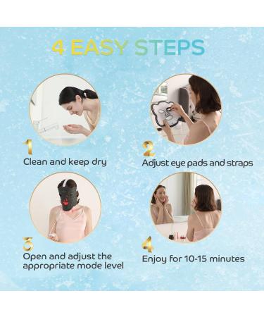 Near-Infrared Light for Face Portable LED Face Light with Power Bank Red Light Lamp with Timing Function at Home Dark Black - Buy Online on SooperMarket.com