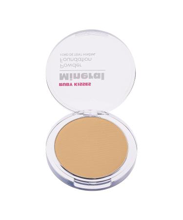 Ruby Kisses Mineral Pressed Powder Foundation - Natural Buff (230) 0.35 oz - Medium to Full Coverage, Natural Finish - Buy Online on SooperMarket.com