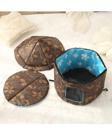 Outdoor Weatherproof Cat House - Perfect Pet Hut for Indoor & Outdoor Use | Easy to Assemble Traditional Yurt Design - Buy Online on SooperMarket.com