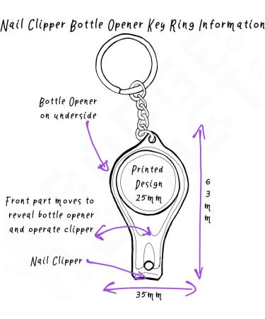 BadgeBeast.co.uk I love Men - Key Ring Bottle Opener and Nail Clipper - Buy Online on SooperMarket.com