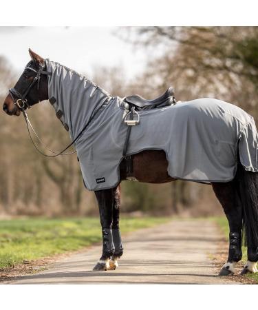 Buy Busse Fly Riding Rug Moskito III Navy with Neck Part - 135 Grey | International Shipping Available - Buy Online on SooperMarket.com