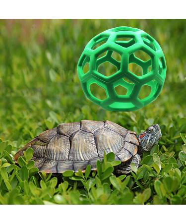 Lodczioe Turtle Treat Feeder Ball | Grass & Veggie Dispenser for Small Pets - Optimal Nutrition & Fun - Buy Online on SooperMarket.com