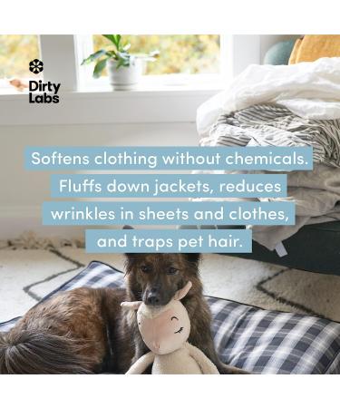 Dirty Labs 100% New Zealand Wool Dryer Balls - 3 Balls - Shortens Drying Time - Reduces Static & Wrinkles - Eco-Friendly Fabric Softener - Buy Online on SooperMarket.com