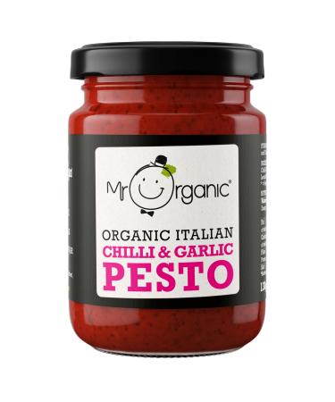Mr Organic Vegan Chilli and Garlic Pesto 130 g