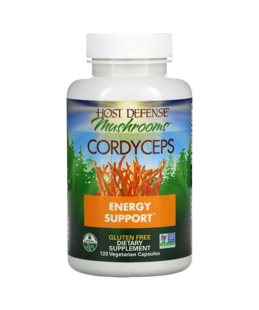 Host Defense Cordyceps Mushroom Capsules Supplements 120 count 55% Polysaccharides & 1000mg of Mushroom Supplement Powder per serving Immunomodulating Properties and a Source of Antioxidants (Packaging May Vary) 120 count (Pack of 1)