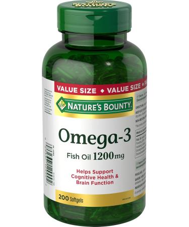 Nature's Bounty Vitamin E Pills And Supplement Helps Maintain Health 400Iu 200 Softgels & Fish Oil Pills Omega 3 Supplement Helps Support Cardiovascular Health 1200mg 200 Softgels Vitamin+ Fish Oil Pills - Buy Online on SooperMarket.com