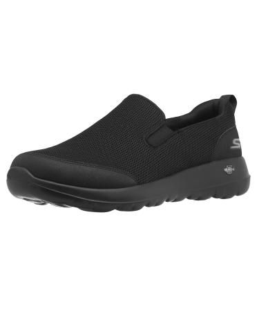 Skechers Men's Go Max Clinched-Athletic Mesh Double Gore Slip on Walking Shoe 10.5 Black
